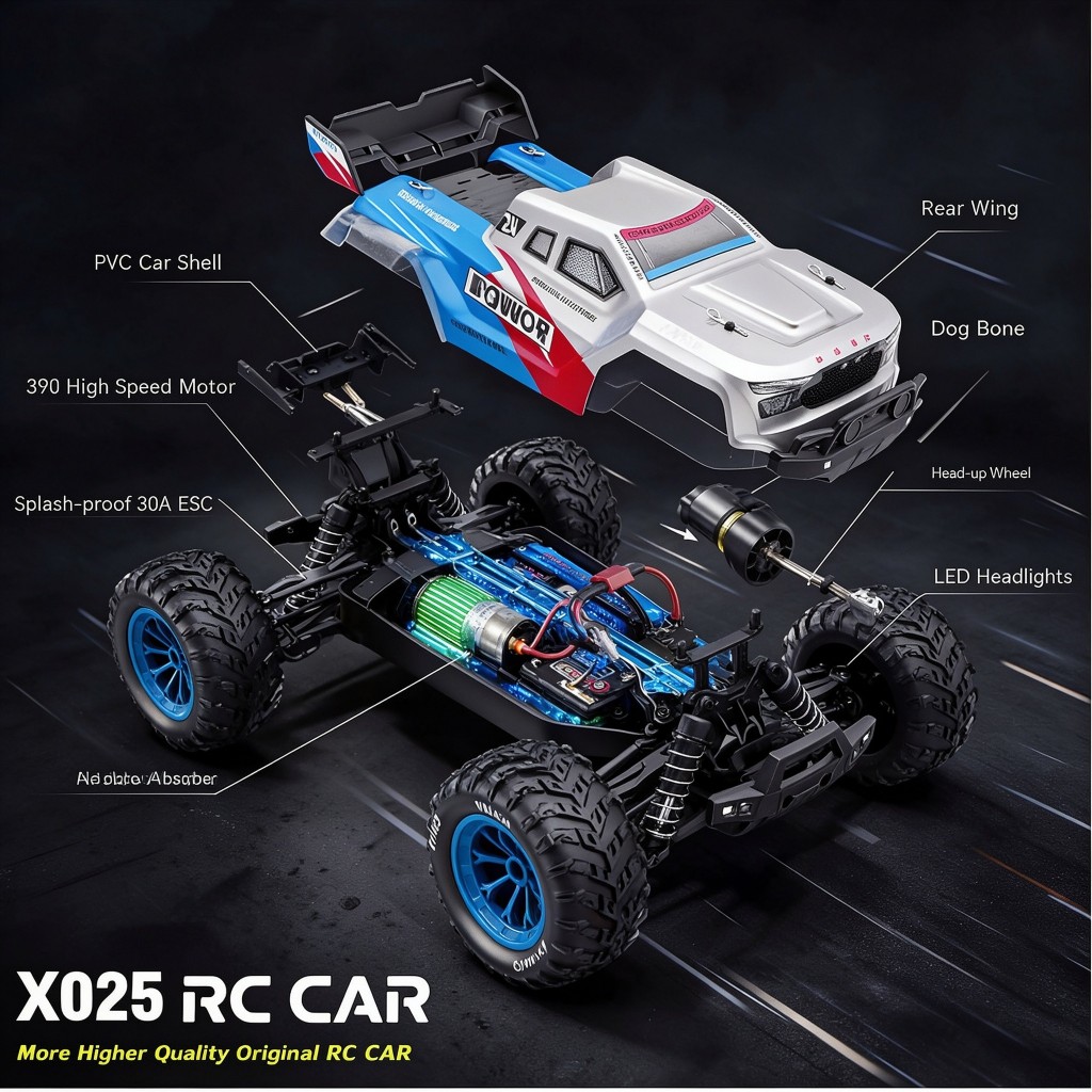 X025 RC 픽업 트럭, 1:16 스케일, 4륜 구동 - Rc Hobby Grade Truck 리뷰 및 가격
