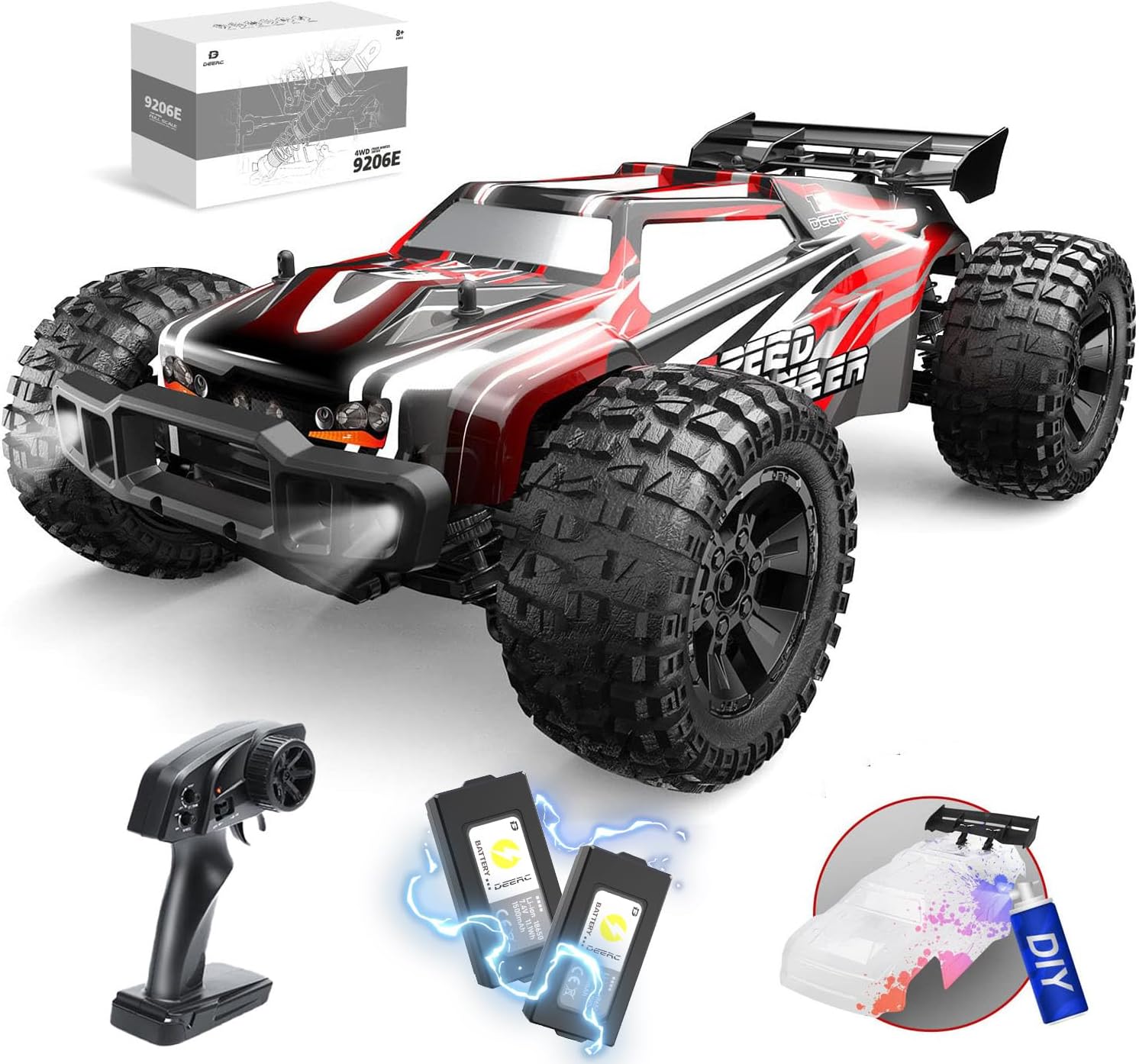 1:10 스케일의 대형 RC 자동차, DIY용 추가 외 - Rc Hobby Grade Monster Truck 리뷰 및 가격
